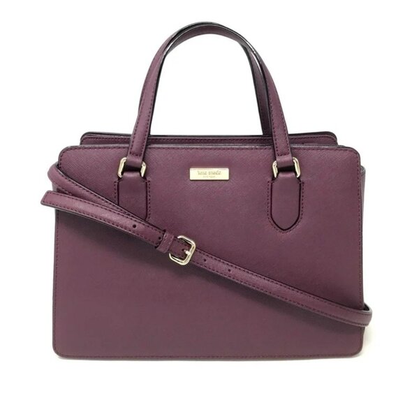 Like New Kate Spade Laurel Way Evanglelie Burgandy 2 Way Shoulder Bag Purse - Picture 1 of 13
